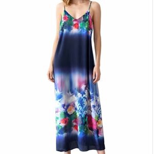 Nicole Miller Collection Women's Dress Floral Print Size Medium Silk Blended